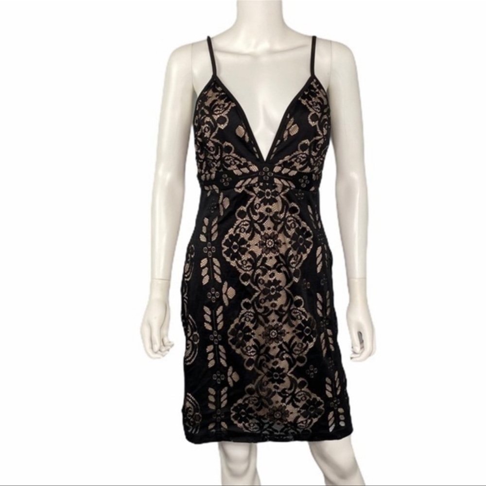Mystic NEW Black Lace Dress L